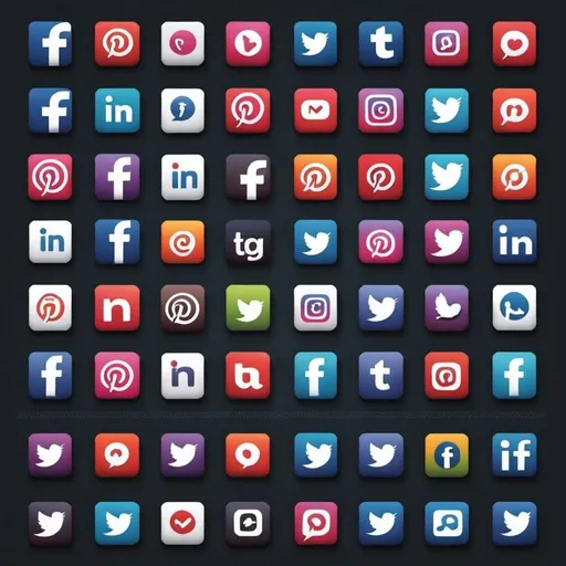 Prompt: Social media icons