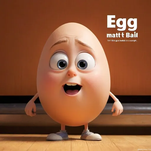 Prompt: Poster for a Pixar movie called “Egg Matt”. It’s about an autistic boy who is made fun of for being bald. Include the title, “Egg Matt” in the poster.