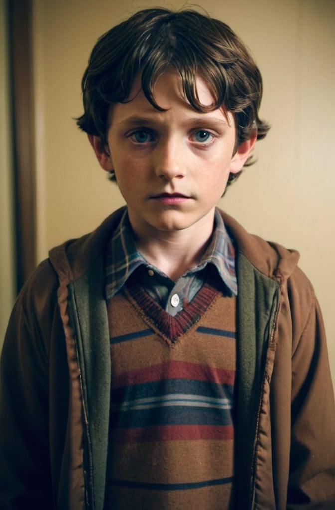 Prompt: 12-year-old version of Will Graham from the tv show 'Hannibal'