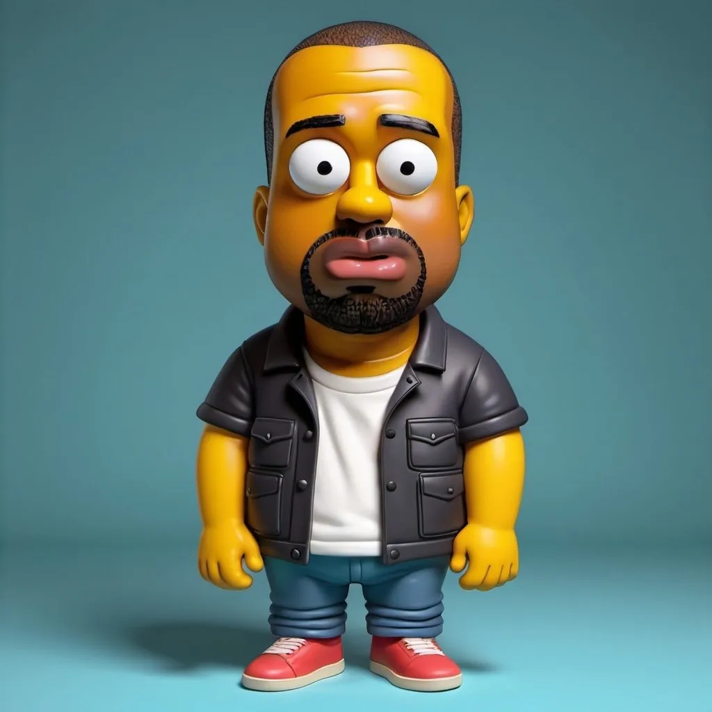 Prompt: Kanye West in 3d simpson style