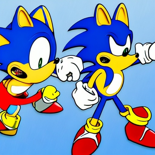 Prompt: What Sonic Simpsons will Sports playing the football Game from what sonic is fastest life Speed run is his wife he kick the soccer ball for detail Simpsons