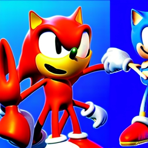 Prompt: Sonic Vs , mario , flash vs sonic Super Sonic the Hedgehog , flash vs sonic Sonic the Hedgehog chipmunk squirrel fighting hyperdetailed 4k,