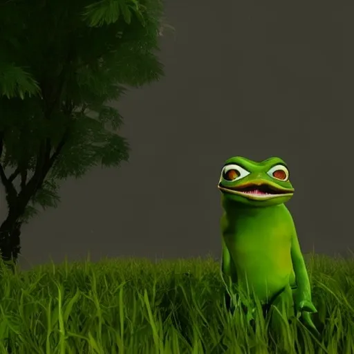 Prompt: pepe unreal engine generation, 4 k