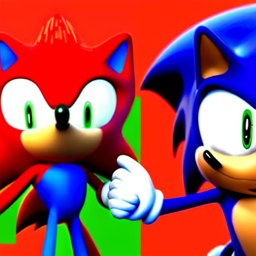 Prompt: Sonic Vs , mario , flash vs sonic Super Sonic the Hedgehog , flash vs sonic Sonic the Hedgehog chipmunk fighting hyperdetailed 4k,