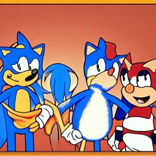 Prompt: Sonic Family guy from ( 2 5 7 8 )