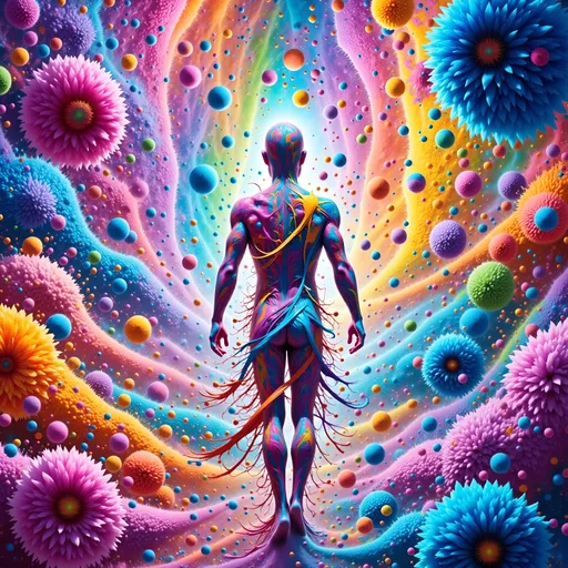 Prompt: realistic proud light drawing bright neon god variety rare patterned cobweb glow covers flowers spectrum of light drawing rich colours painting intricate detail spectrum array of pastel colour backdrop, bright colourful, elegant design