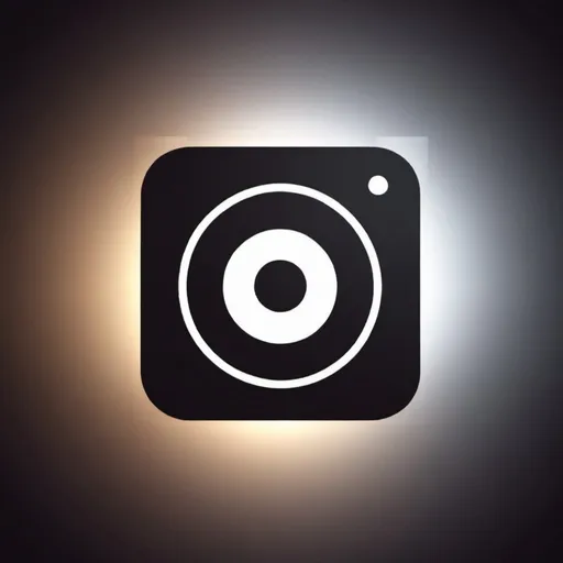 Prompt: Can you generate a logo  with
 camera flash on on the background?