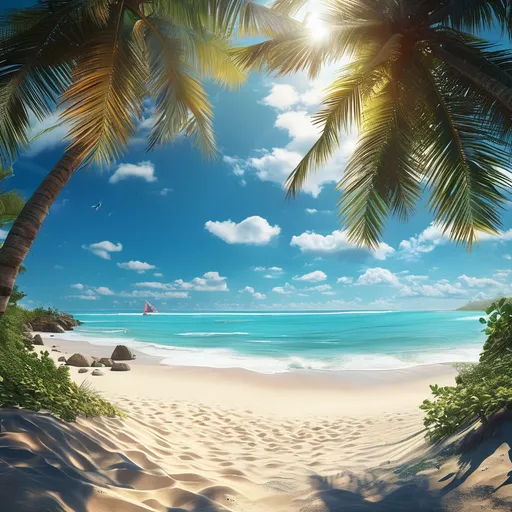 Prompt: beautiful photorealistic beach 4 megapixel