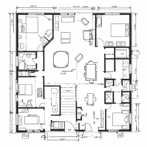 Prompt: Floor plan notes and Legends of outlet