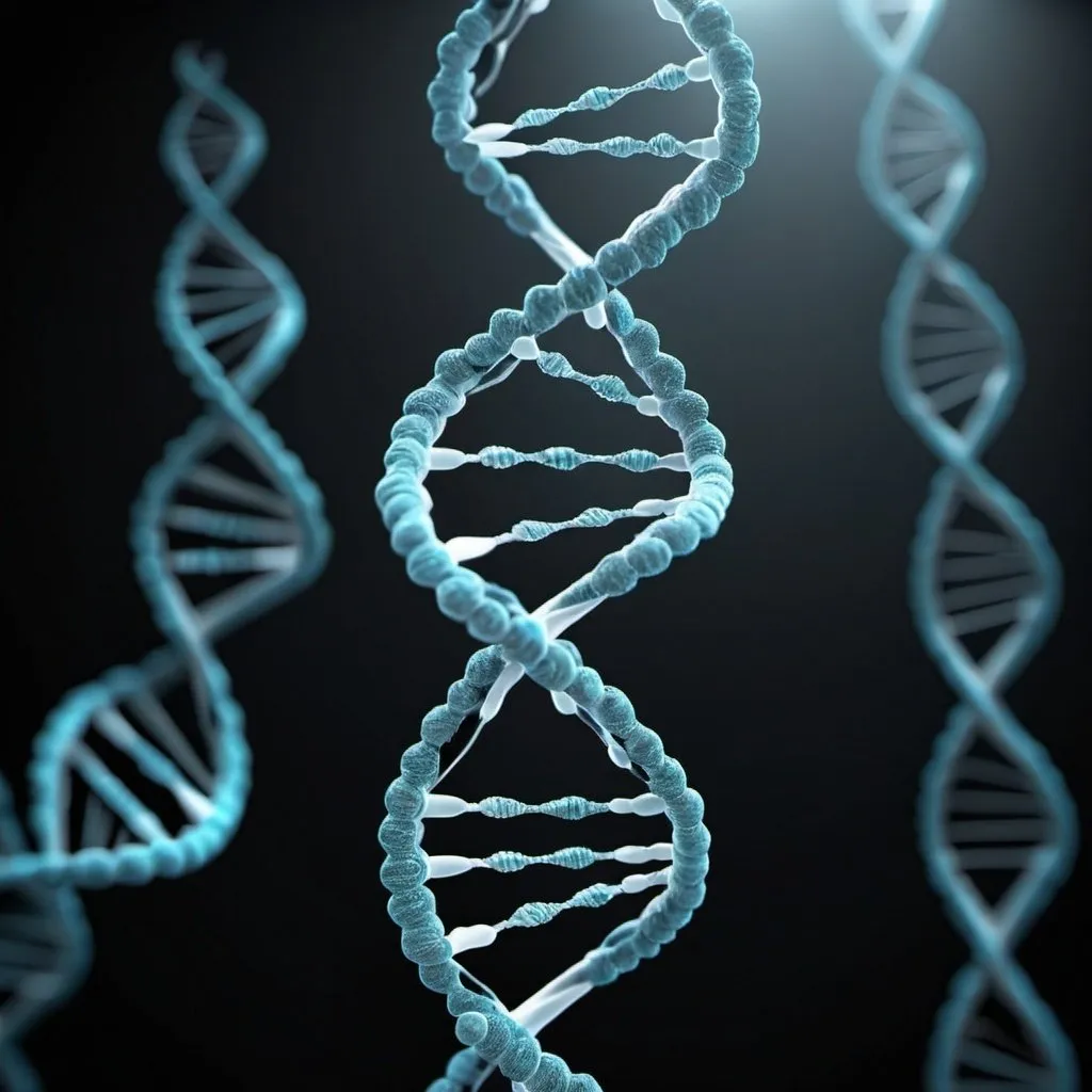 Prompt: a realistic 4k Digital DNA