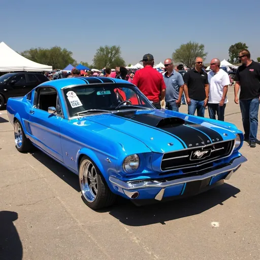 Prompt: cool modded mustang 
