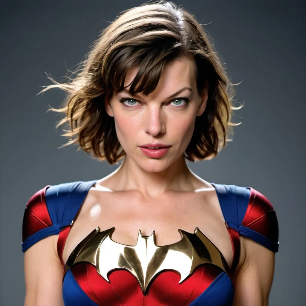 Prompt: milla jovovich superhero