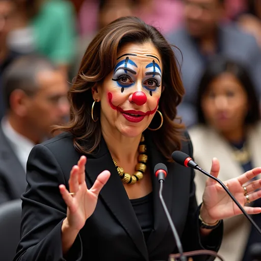 Prompt: Kamala Harris is a clown