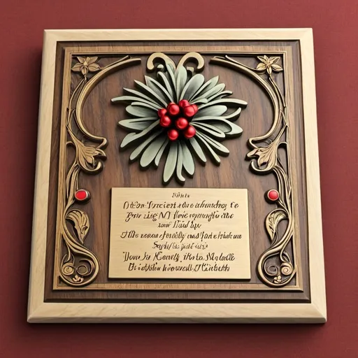 Prompt: gift plaque