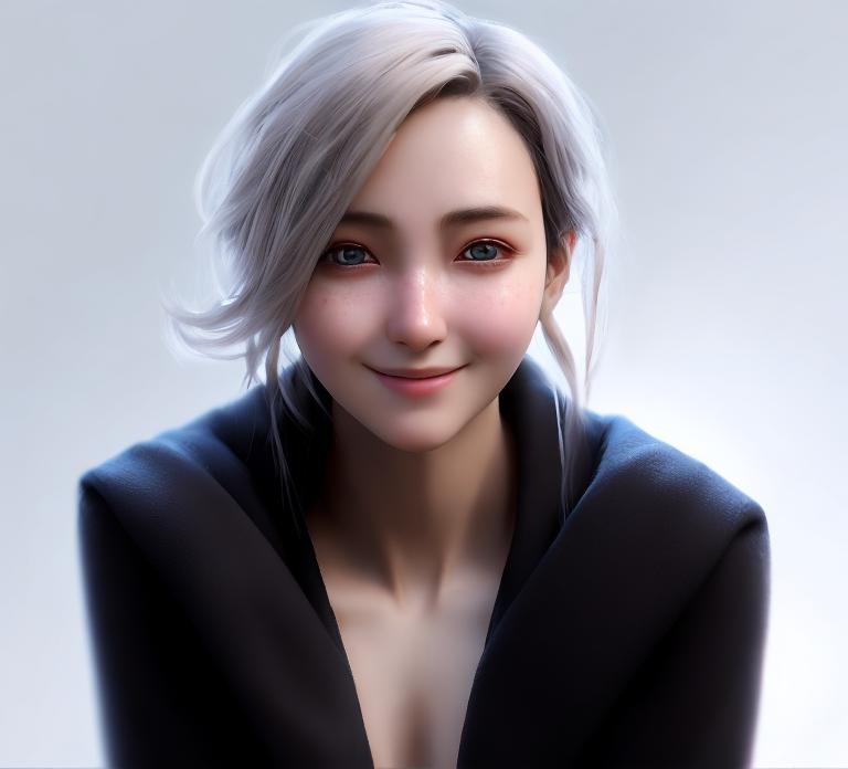 Prompt: from the picture uploaded can you  transfom it into an avatar of  symmetrical, anime , soft lighting, detailed face, mild age woman, Smiled shyly but is confident, exudes kindness, listens, cheerful image , concept art, digital painting, looking into camera

