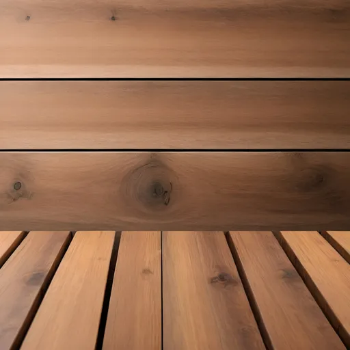 Prompt: Perspective view of wood or wooden table top corner on isolated background including clipping path