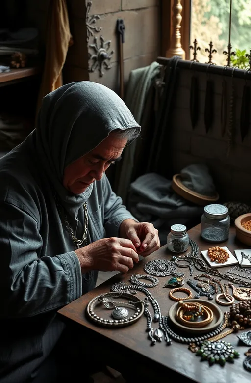 Prompt: Jewelry maker