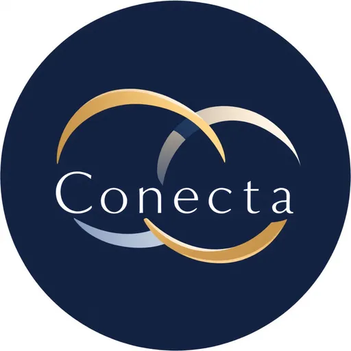 Prompt: Logo: The Conecta logo is a combination of two intertwined "C" letters, forming a circle. The letters are stylized with an organic shape, evoking the idea of connection and unity.

Colors: The colors of Conecta are a deep blue (#212121) and a golden hue (#F8E231). The blue represents trust, stability, and tradition, while the gold symbolizes creativity, innovation, and sophistication.

Typography: The typography used for Conecta is a serif font called "Playfair Display." This font is elegant, sophisticated, and evokes a sense of luxury and fine dining.