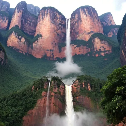 Prompt: Angel falls venezuela