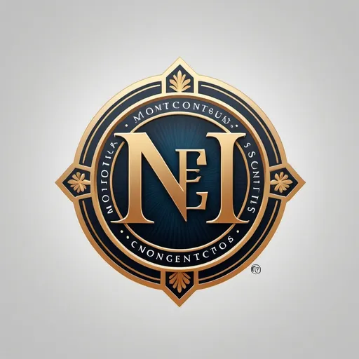 Prompt: classy logo containing the 2 letters NE in the middle of the logo. This is for a high end club of gentlemen. 
The moto "connections and successes" should be written at the bottom of the logo. 