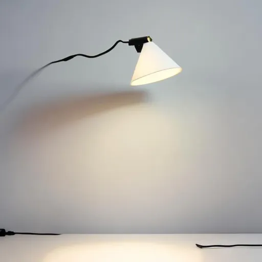 Prompt: a lamp on a white background
