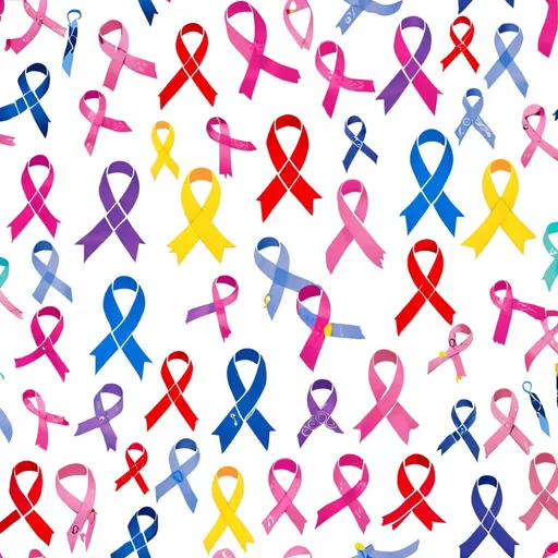 Prompt: Cancer ribbons