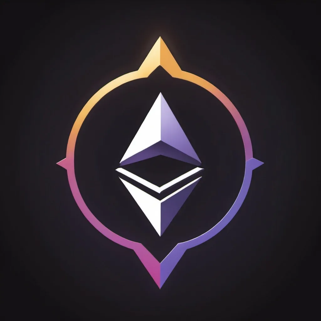 Prompt: Ethereum symbol juxtaposed Solana symbol