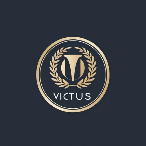 Prompt: Design a minimalistic logo for 'Victus Studio,' a photography studio with a Greek-inspired aesthetic. The logo should be oval or round, incorporating elements like laurel wreaths, Greek columns, or geometric patterns. Include photography-related elements, such as a camera lens, aperture symbol, or a film strip, integrated into the design. Use clean, simple lines with a modern, elegant feel. The color palette should be muted, featuring shades of white, gold, or deep blue. The text 'Victus Studio' should be integrated seamlessly with a classic, serif Greek-style font, keeping the overall look balanced and sophisticated.