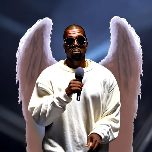 Prompt: kanye as an angel
