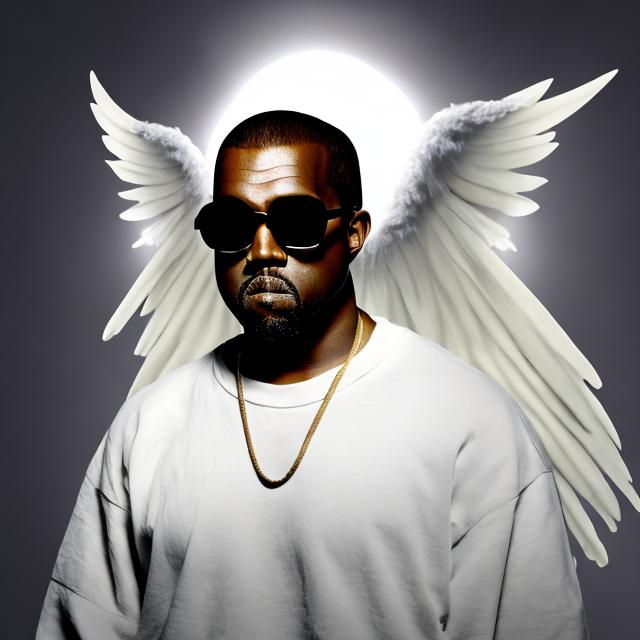 Prompt: kanye as an angel
