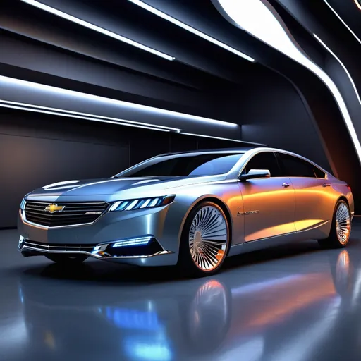 Prompt: (2026 Chevrolet Caprice by Bertone), sleek design, modern architecture, vibrant colors, stunning curves, futuristic lighting, ultra-detailed, high quality, automotive masterpiece, attention to detail, dynamic composition, chrome accents, artistic flair, striking visuals, lush background, innovative technology, captivating ambiance.