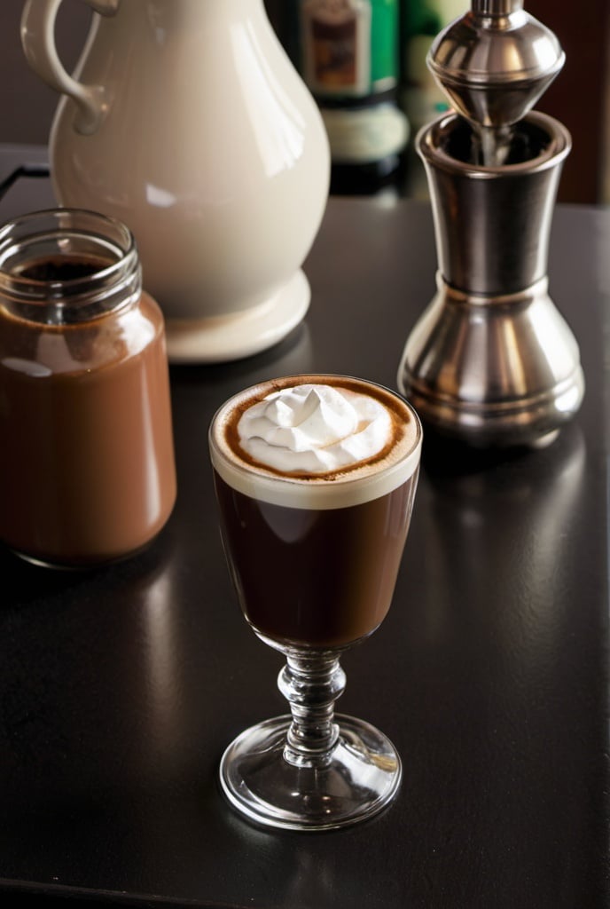 Prompt: Create irish coffee image