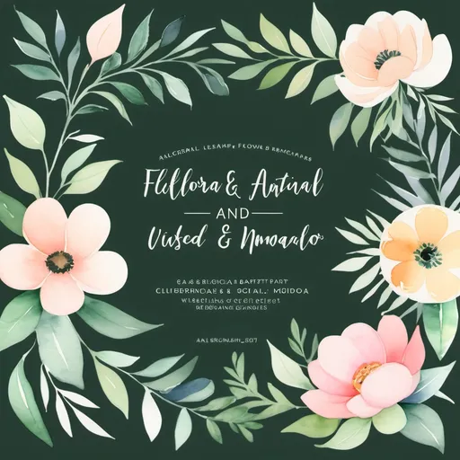 Prompt: aaaa2. Floral & Botanical Clipart
Watercolor flowers, leaves, and greenery
Used in wedding invitations, branding, and social media graphics