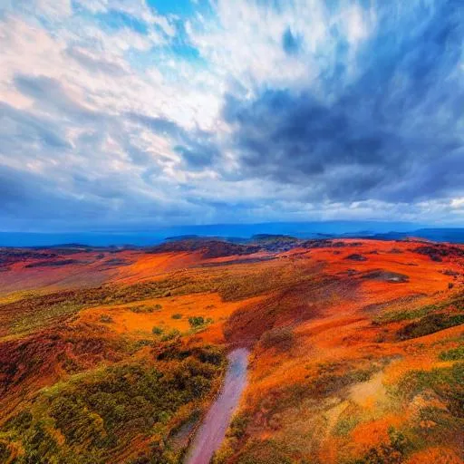 Prompt: long shot scenic professional photograph of {scenery}, perfect viewpoint, highly detailed, wide-angle lens, hyper realistic, with dramatic sky, polarizing filter, natural lighting, vivid colors, everything in sharp focus, HDR, UHD, 64K