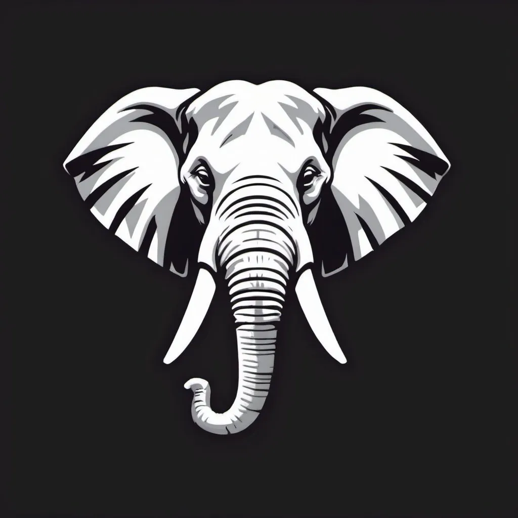 Prompt: elephant logo