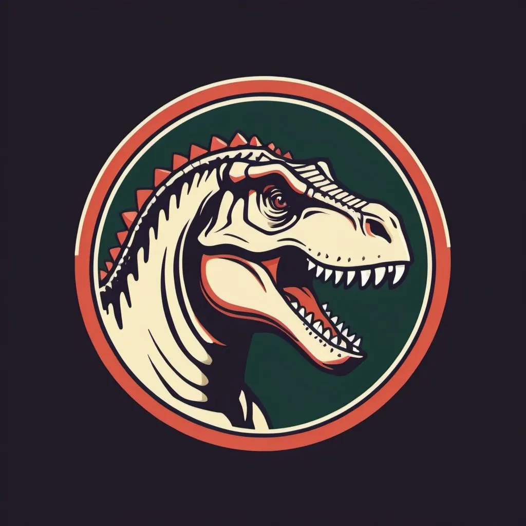 Prompt: dinosaur logo