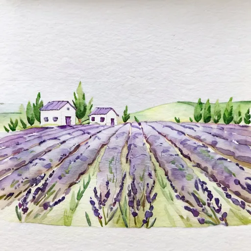 Prompt: Lavender field