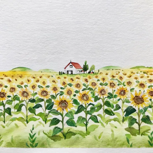 Prompt: Sunflower field