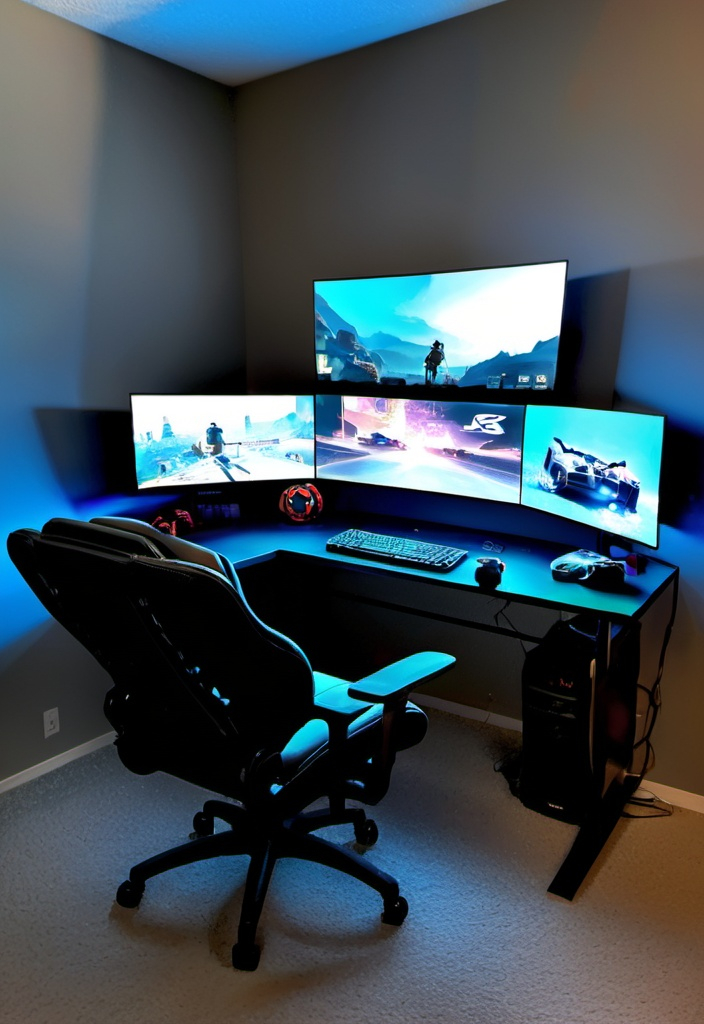 Prompt: gaming setup