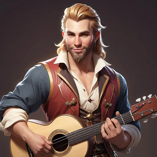 Prompt: Chad thundercock human bard