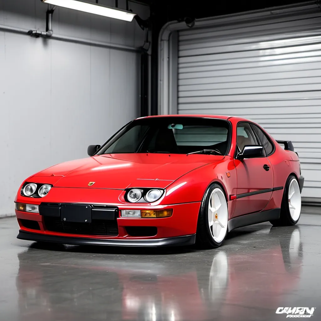 Prompt: Porsche 944 mixed with Honda Prelude BA9
