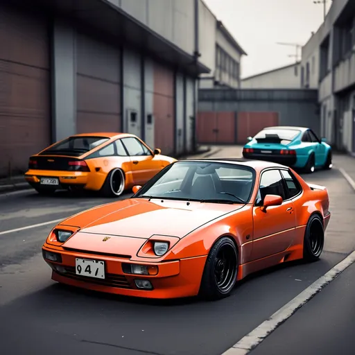 Prompt: Porsche 944 mixed with Honda Beat

