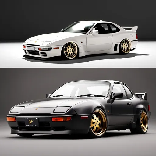 Prompt: Porsche 944 mixed with Honda Prelude AB1
