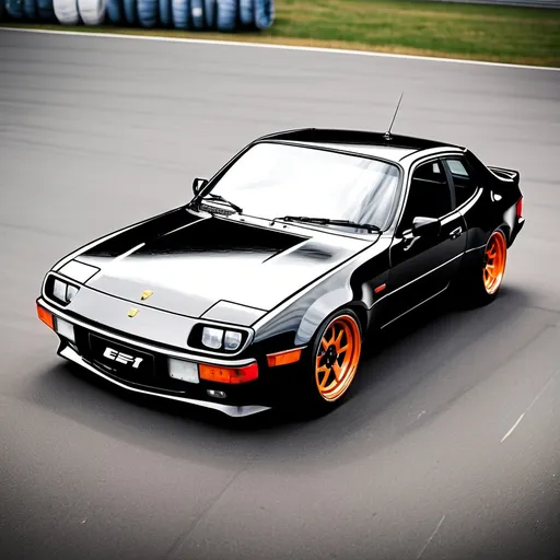 Prompt: Porsche 924 mixed with Honda EF