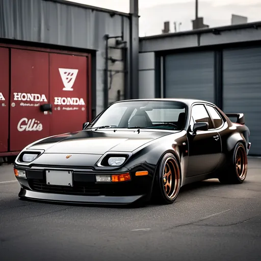 Prompt: Porsche 944 mixed with Honda GD3

