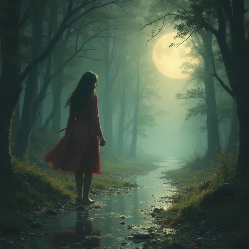 Prompt: Je me souviens du mouvement hésitant de mes rêves - surréalisme, atmosphère onirique, hautement détaillé, détails fins et 