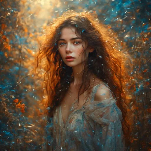 Prompt: <mymodel>High-quality portrait of a woman, midjourney style, vibrant colors, intricate details in the background, mystical atmosphere, flowing hair, captivating eyes, ethereal lighting, detailed facial features, mystical, vibrant, detailed background, intense gaze, professional, atmospheric lighting