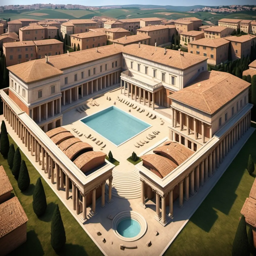 Prompt: Luxury Roman Villas