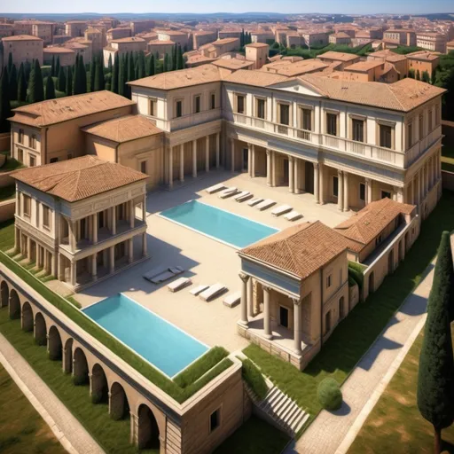 Prompt: Luxury Roman Villas