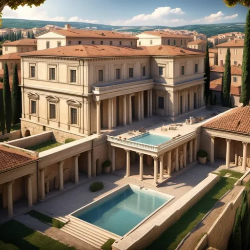 Prompt: Luxury Roman Villas